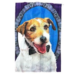 Jack Russell House Flag Man's Best Friend Pup Banner by Evergreen 29" x 43"